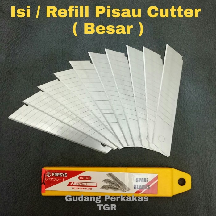 

kertas-pemotong- isi pisau cutter besar / isi cutter besar / refill cutter besar -pemotong-kertas.