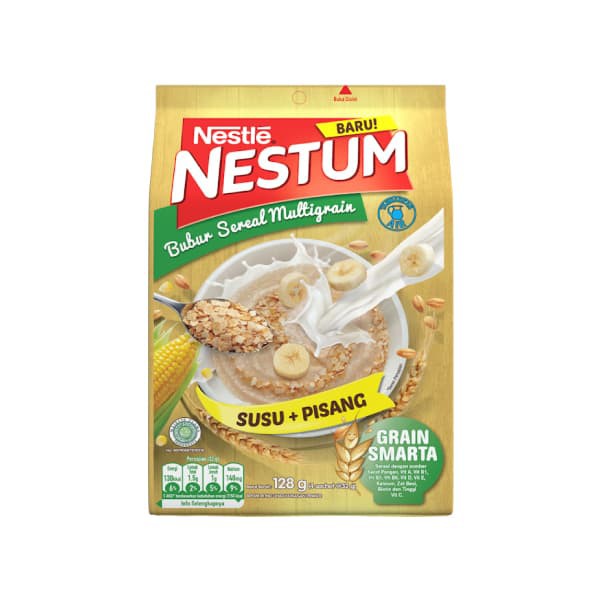 

PROMO NESTUM BUBUR SEREAL MULTIGRAIN 3IN1 POLYBAG (4 X 32G) SUSU PISANG TERMURAH