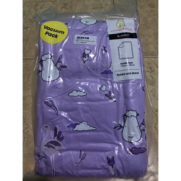 Double Layer Blanket Flamingo Baabaasheepz x Mmehuillet Lilac