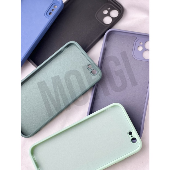 Soft Case Camera Protection Square iPhone 6 6S 6+ 6S+ 7 7+ 8 8+ X XR XS 11 Logo Plus Liquid Silikon