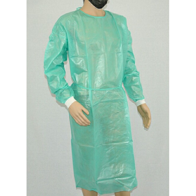 BAJU OPERASI SEKALI PAKAI BUANG | SURGICAL GOWN DISPOSABLE | HIJAU