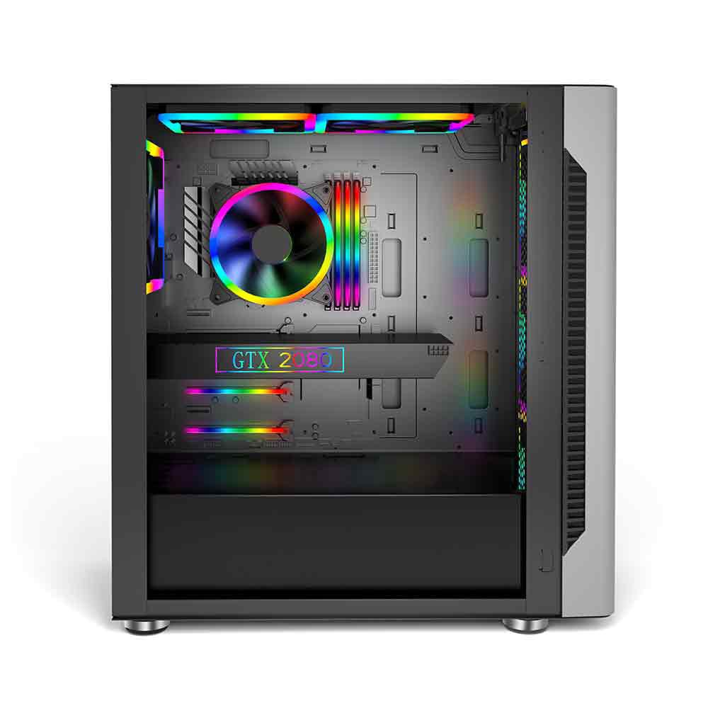 Armaggeddon Airstream S140 E-ATX + 2 Fan Aura RGB Casing PC Gaming