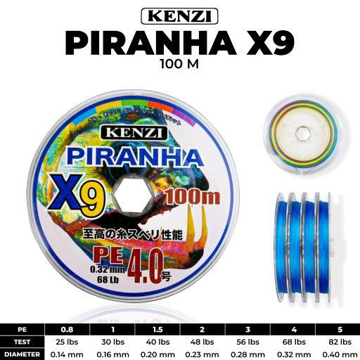SENAR BRAID KENZI PIRANHA X9 || SENAR PE KENZI PIRANHA X9 100 METER CONNECTING