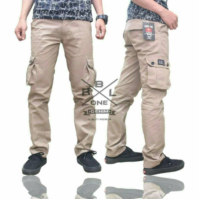 Celana cargo panjang rebel one