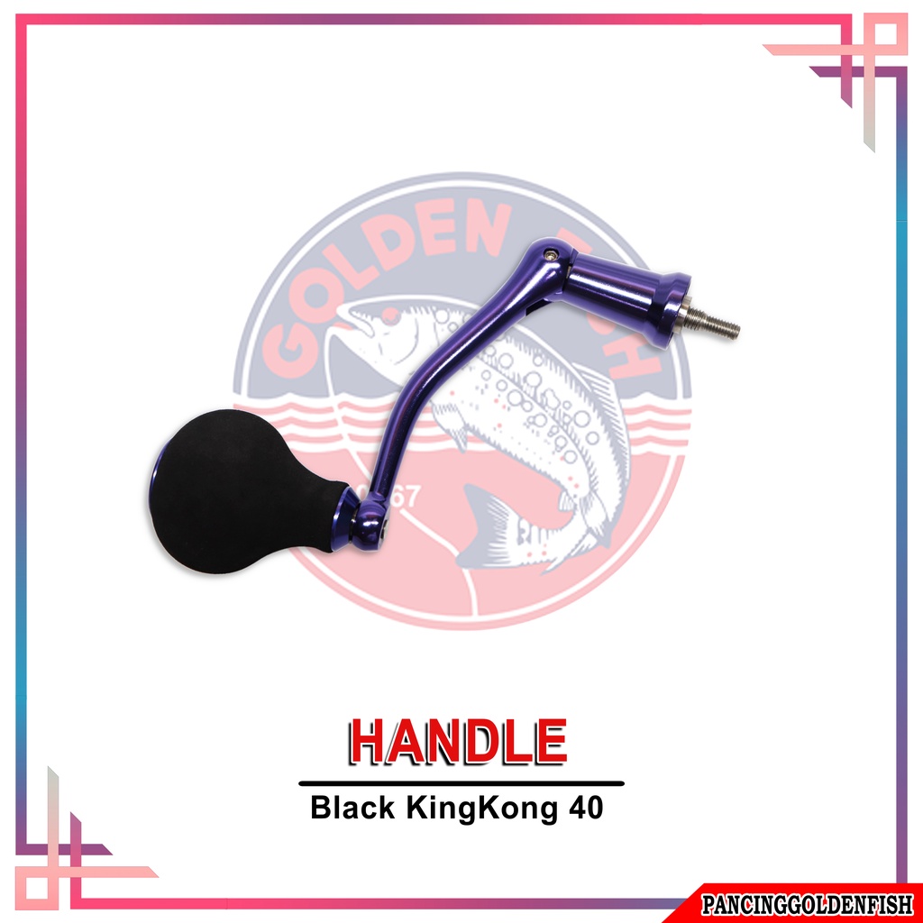HANDLE REEL KHUSUS  GOLDENFISH BLACK KINGKONG