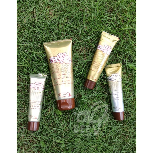 CREAM KRIM FACIAL FOAM SIANG MALAM DAY NIGHT PEMUTIH- Milk & Honey My Way