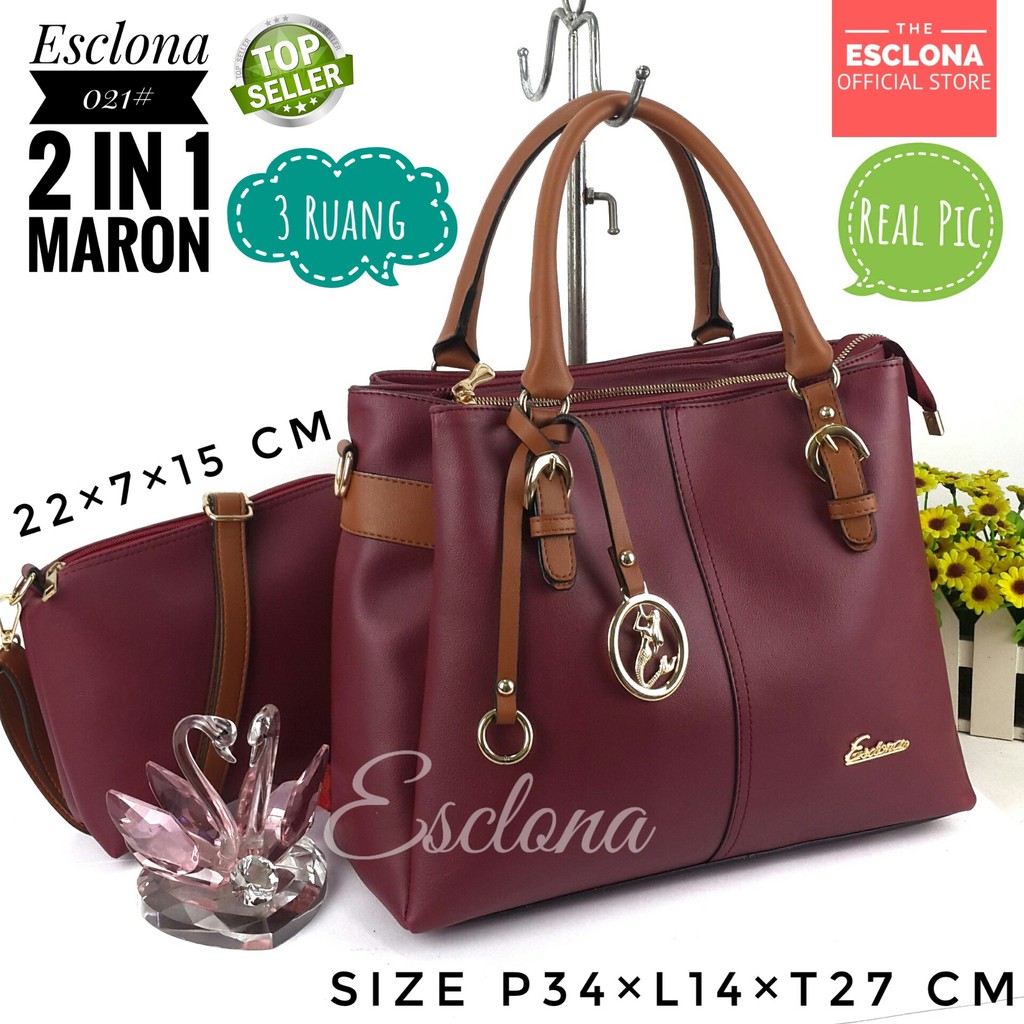 TAS WANITA HANDBAG TAS SELEMPANG WANITA TAS KERJA DOCTOR ESCLONA 021 TERMURAH TAS BATAM TERBARU CES3