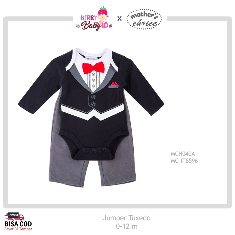 Mother's Choice Jumper Tuxedo Bayi Setelan Baju dan Celana Bayi MCH040 Berry Mart