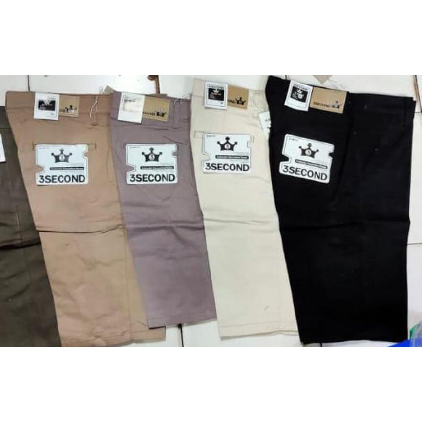 Celana Pendek Chino Pria Slim Fit Melar 3Second Premium Quality