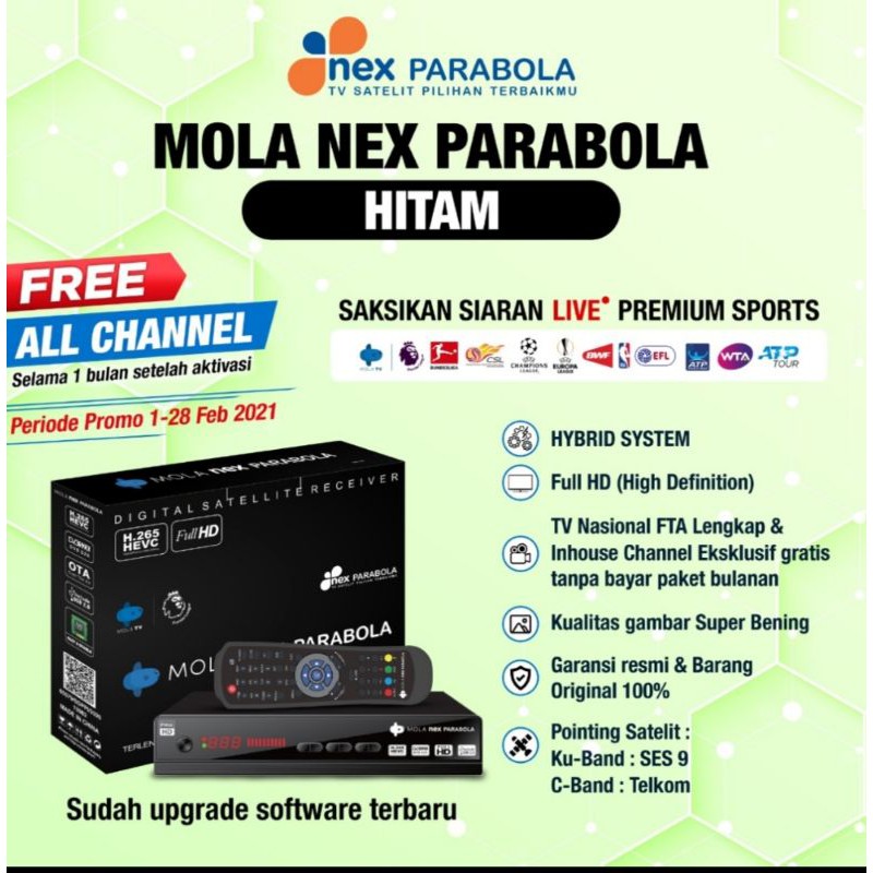 Nex Parabola Merah (Ready Stock)