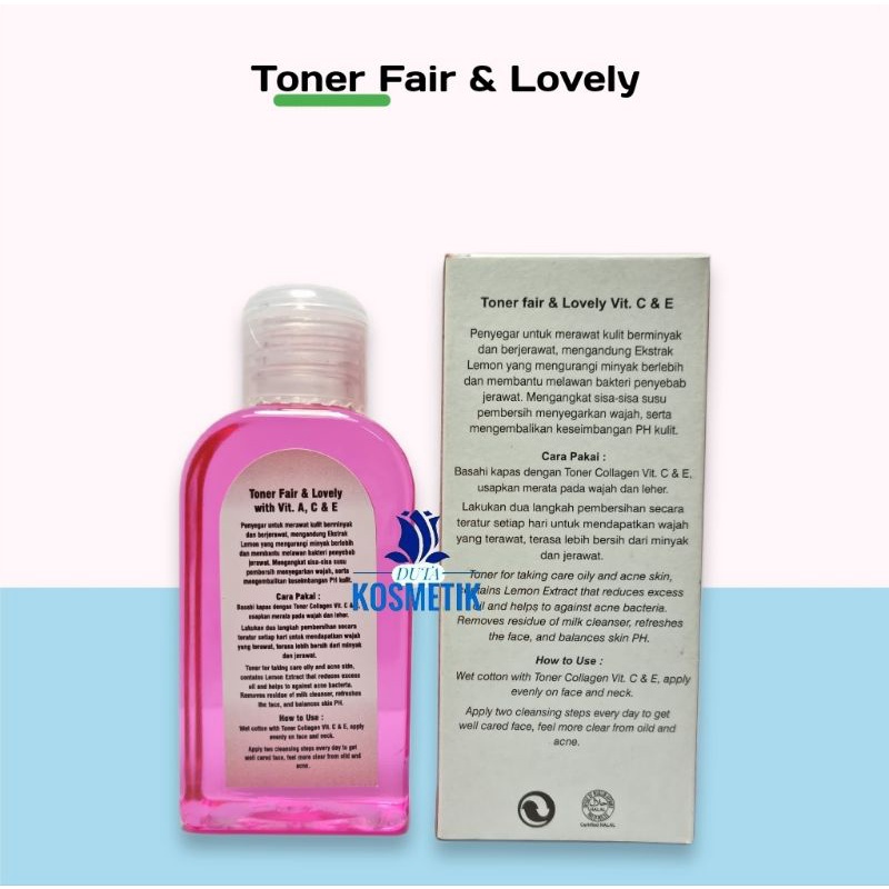 TONER FAIR &amp; LOVELY WHITENING 100ml