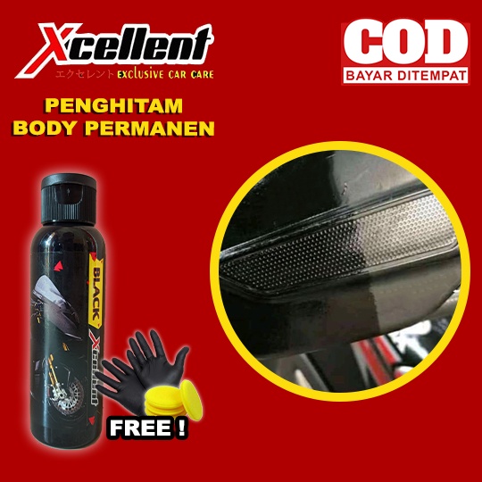 COD Penghitam motor penghitam body motor bodi kasar doff dasboard permanen terbaik black magic murah