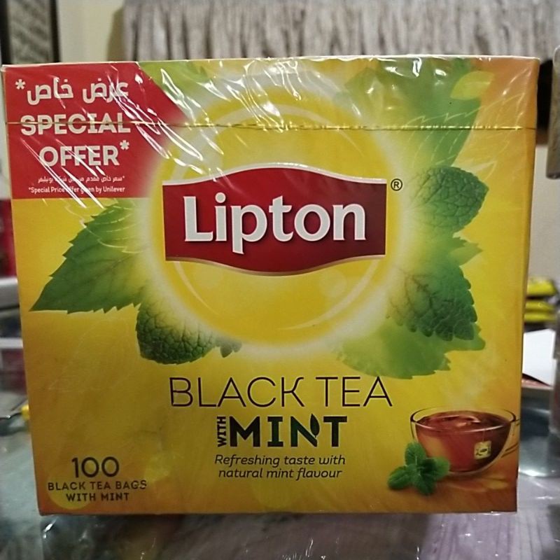 Lipton black tea mint/teh Lipton ori dubai