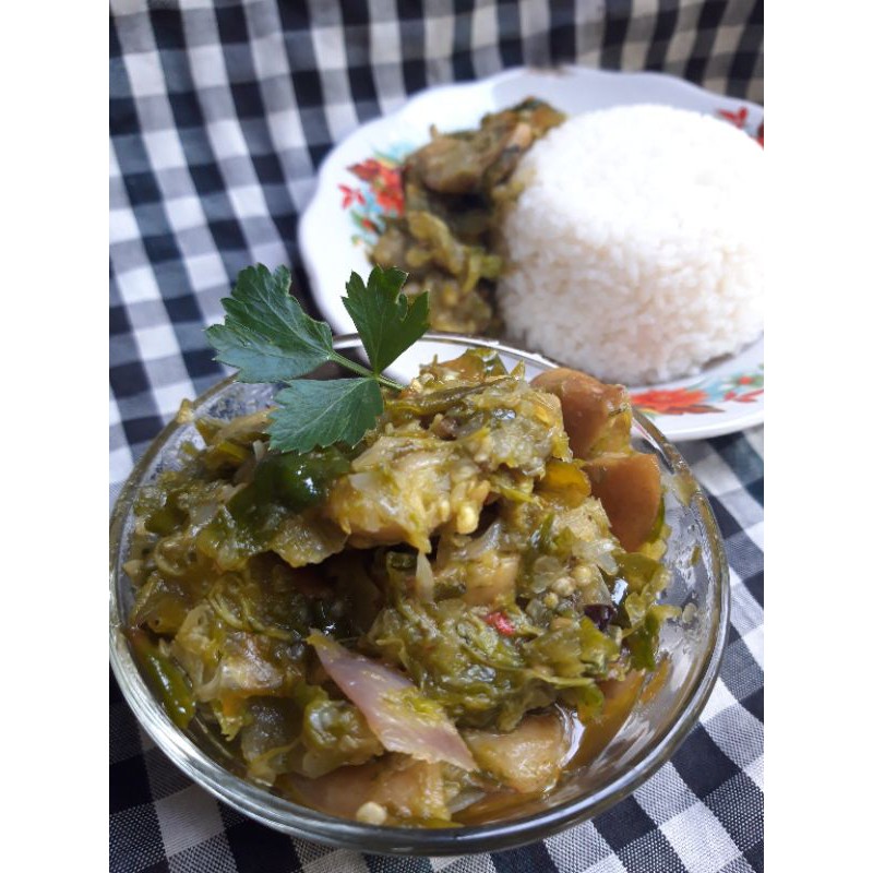 

Sambel cabe ijo khas padang asli buatan mandeh