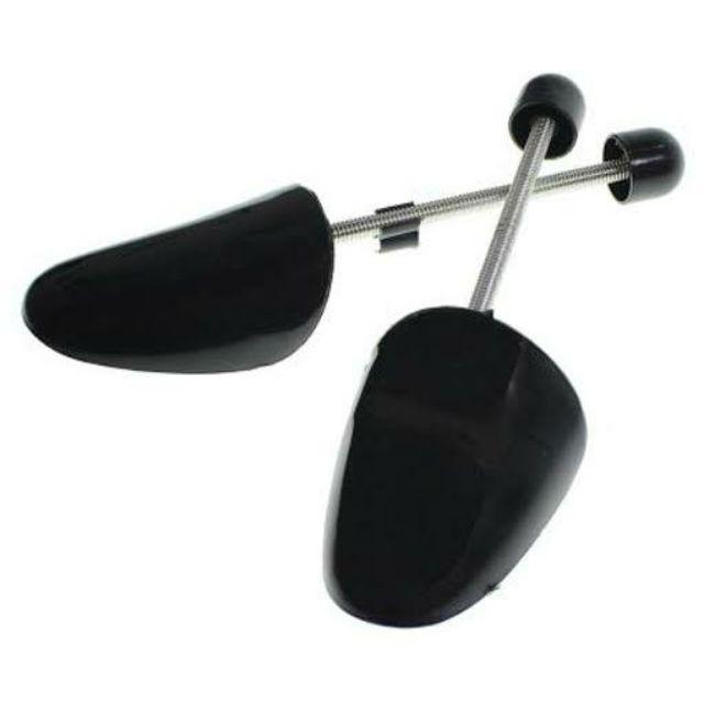 Spring Shoe Tree - Shoes Saddle - Catokan - Pengasak - Ganjal Sepatu Per Pembesar Shaper Pembentuk-Hitam