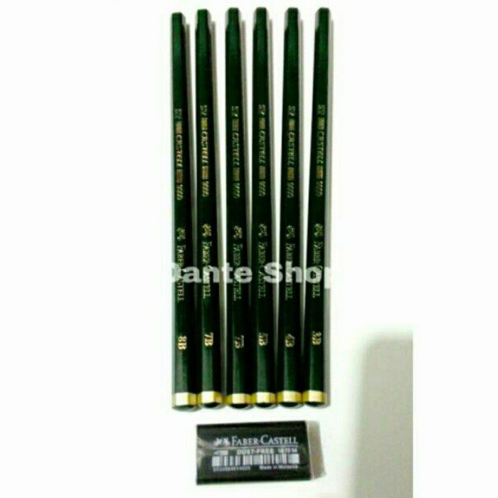 

Hemat Paket Menggambar Pensil Faber Castell 3B-4B-5B-6B-7B-8B & Penghapus Berkualitas