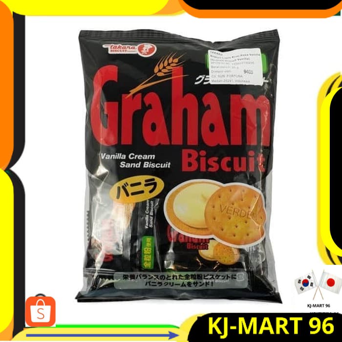 

MAKANAN JEPANG/JAPANESE FOOD/SNACK JEPANG TAKARA GRAHAM BISKUIT VANILA