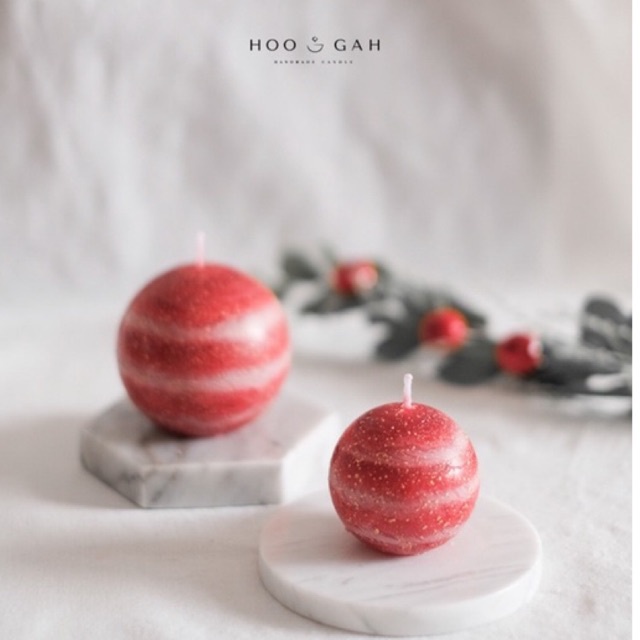 HOOGAH Sphere Candle - Julehjerte (Christmas Collection)