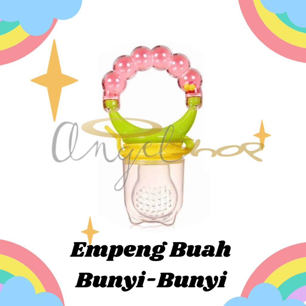 Empeng Dot Buah Anak Bayi/Baby Fruit Feeder Rattle Teether Kompeng Pacifier Gigitan Bayi
