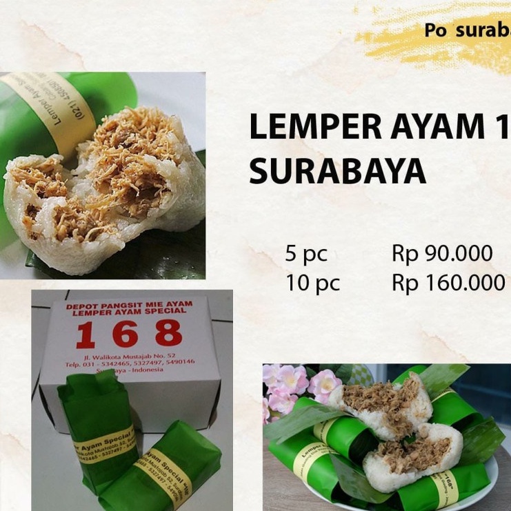 lemper ayam 168 surabaya