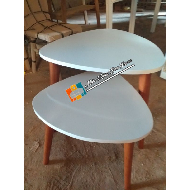 meja retro minimalis meja kursi wing chair meja unik meja tamu