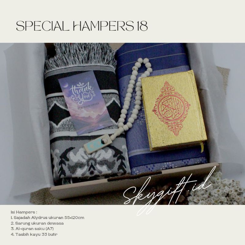 

GIFT BOX HAMPERS PRIA WANITA SET PERLENGKAPAN SHALAT LENGKAP KADO ULTAH KADO ANNIVERSARRY BANDUNG