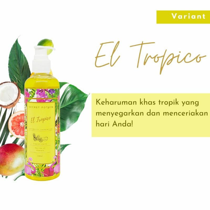 Secret Potion Aromatheraphy Natural Antibacterial Hand wash/ Hand soap Sabun Cuci Tangan 250ml