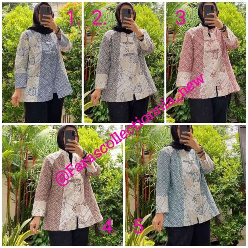 Blouse full Batik Pekalongan ori by edness kayla