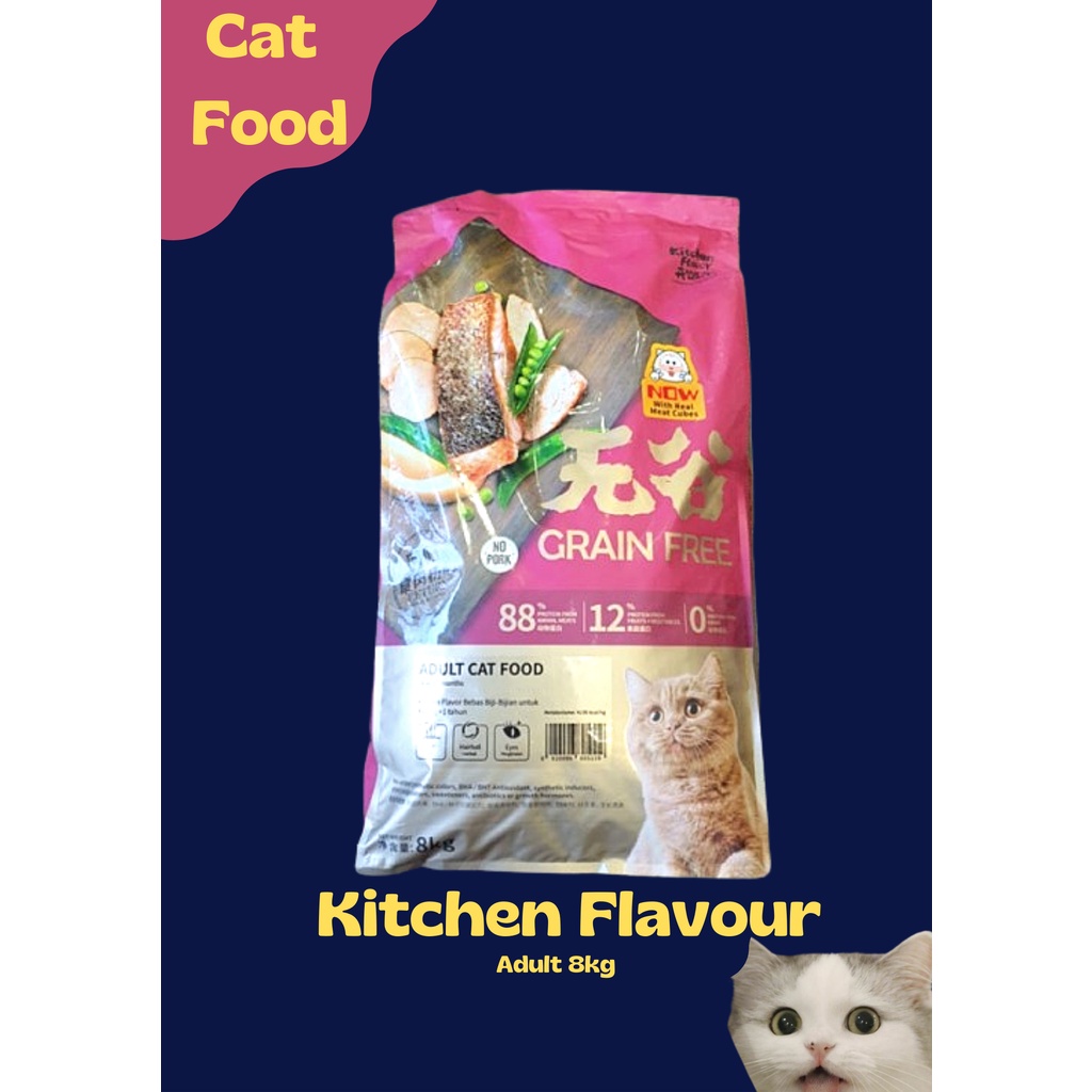 Kitchen Flavour Adult 1 sak 8kg Cat Food Dry Food