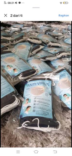 MASKER ANTI VIRUS BAKTERI SERTA ANTI UV DPT DI CUCI TNP MENGHILANGKAN ANTI VIRUSNYA LOLOS UJI JEPANG