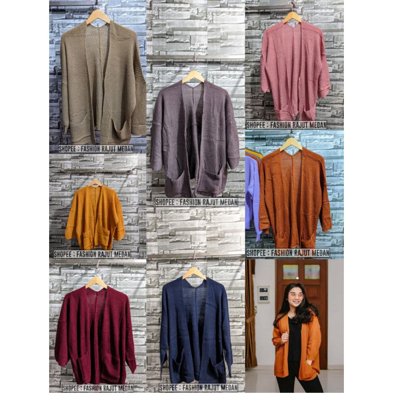 Loocy Cardy • Loocy Cardigan • Kardigan • Kardigan Rajut Medan • Cardigan Oversize