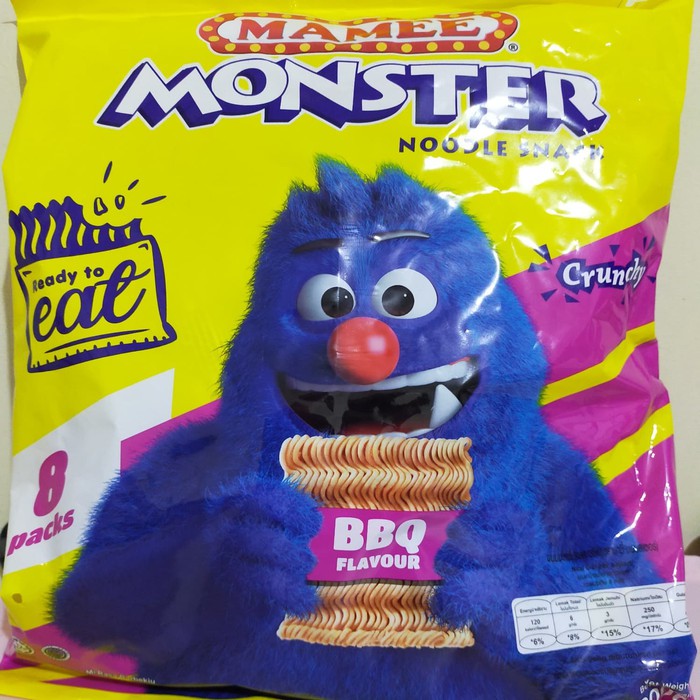 

MAMEE Monster Noodle Snack 200gr isi 8 mini pack