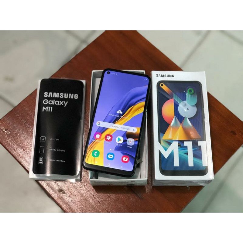 Samsug Galaxy M11 3 32 Gb Second Mulus Fulset Bonus Case Shopee Indonesia