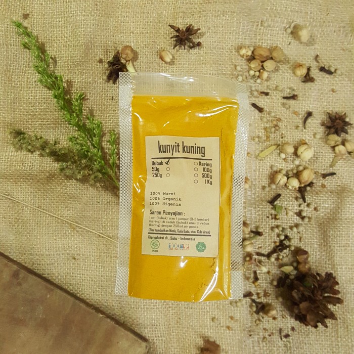 

KUNYIT KUNING BUBUK 100 GR / Curcuma Longa / MURNI EXPORT