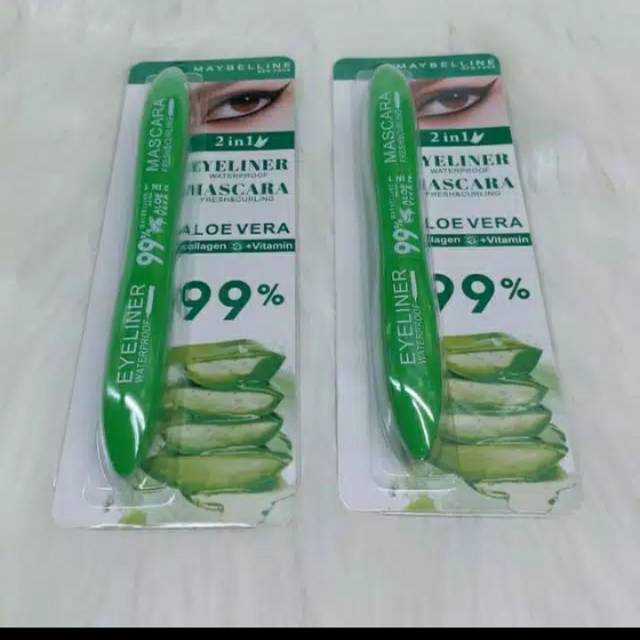 MASKARA MAYBELLINE ALOE VERA 2IN1