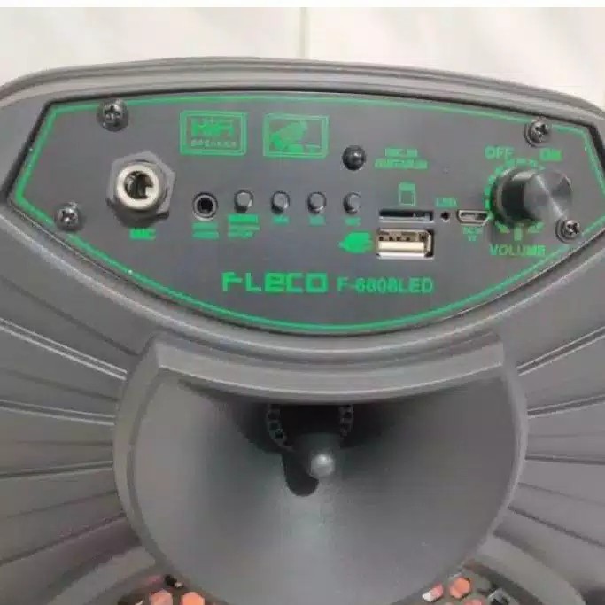 SPEAKER BLUETOOTH SALON AKTIF FLECO 6'5 INCH F-6608 FREE MIC + REMOTE