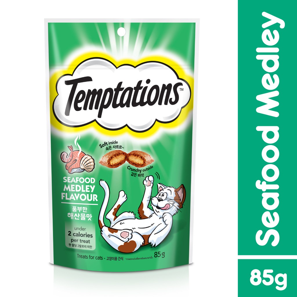 TEMPTATIONS™ Snack Kucing 85g-Seafood Medley