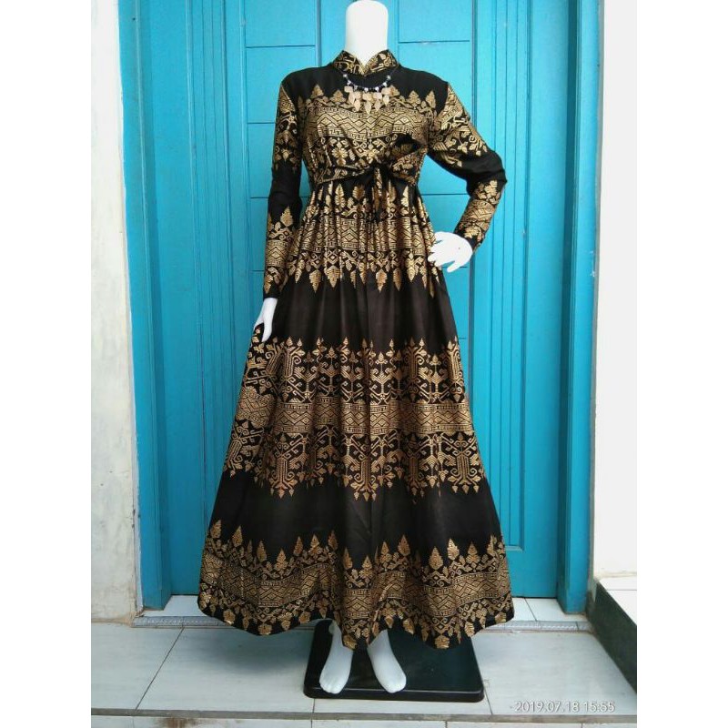 Banting Harga Gamis Batik Manggar Padi Sekar Cantik Kubis Kipas Daun Kupu Nadine Gendis ZnjDRbEuzNz89l