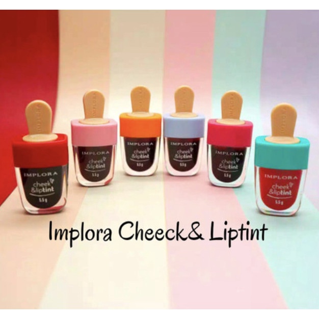 Implora Cheek &amp; Lip Tint BPOM - Lipcream Lipstick Tahan Lama &amp; Air