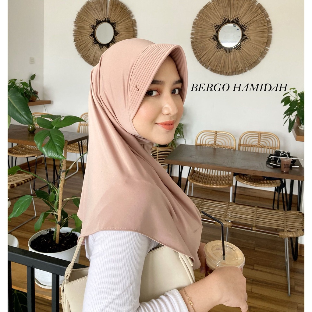 Jilbab BERGO HAMIDAH | HAMIDAH SPORT MEDIUM | BAHAN JERSEY