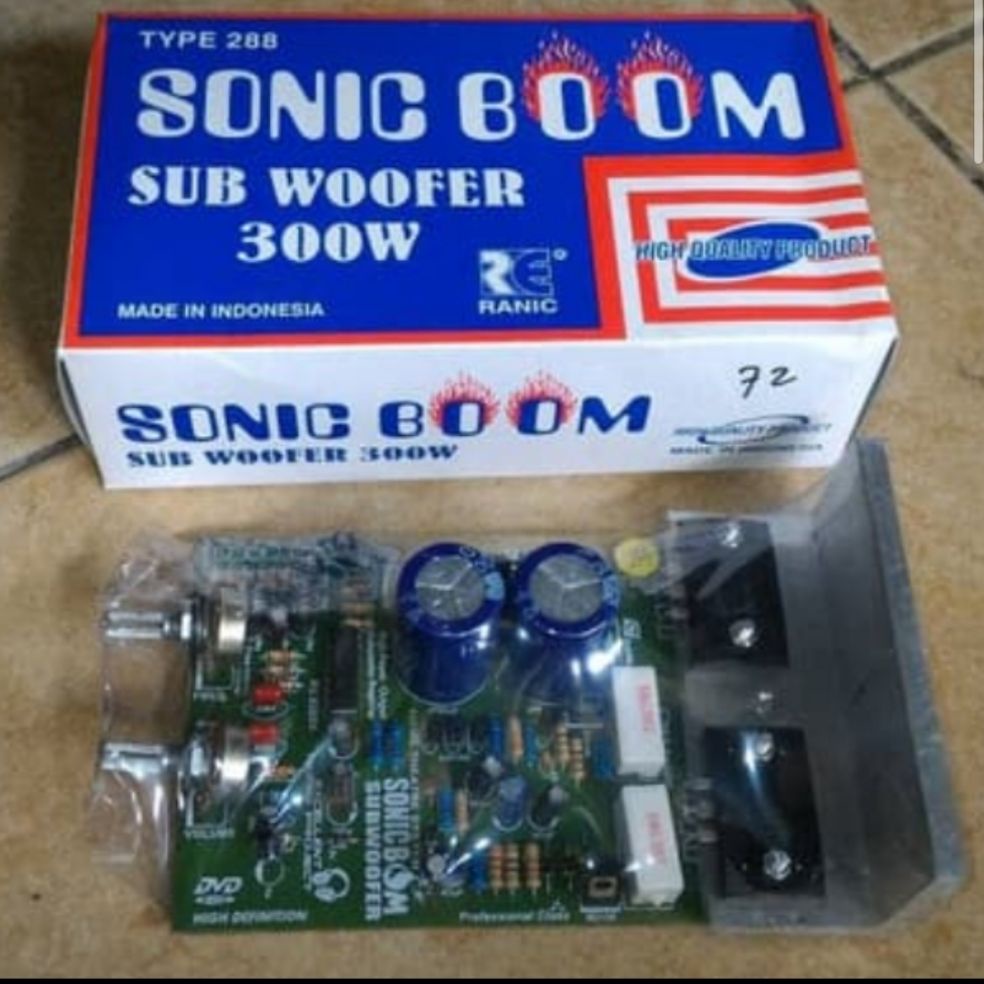 sonic boom power ampli subwoofer 300 watt