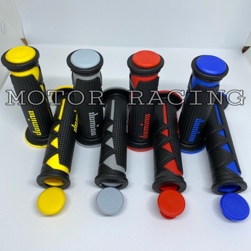 HANDGRIP DOMINO NEW SHARK UNIVERSAL BEAT VARIO HONDA YAMAHA DLL(SEMUA MOTOR BISA)