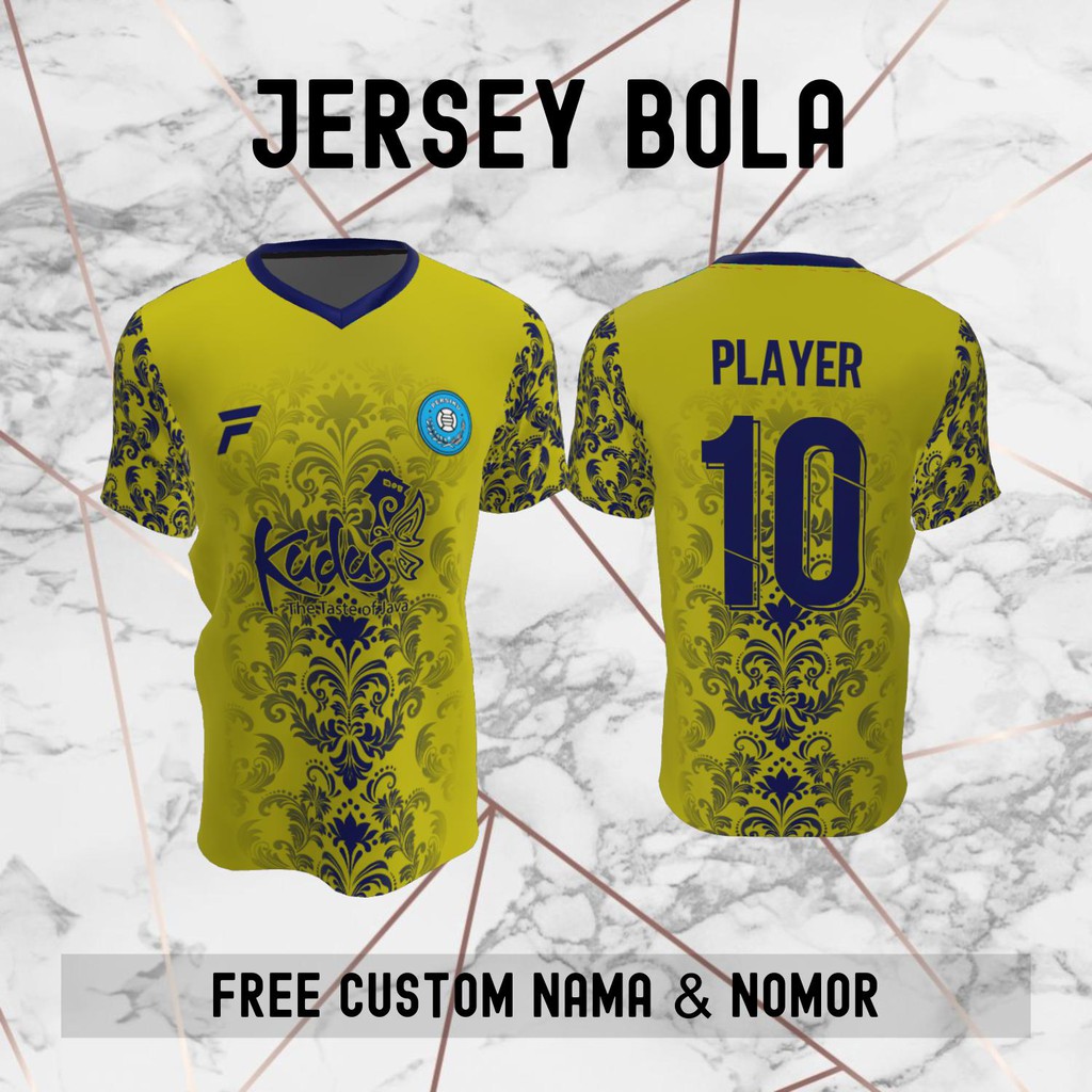 Jersey Batik Persiku Kudus Klub Bola Baju Kaos Custom Nama dan Nomor Punggung - 967