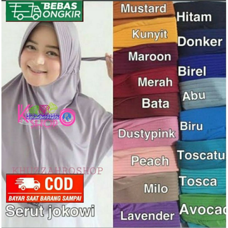 hijab serut jokowi | jilbab serut | kerudung serut jokowi