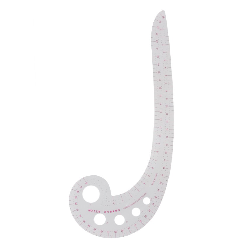 Penggaris Jahit Koma - Quilting Ruler - Comma Shaped Ruler No. 3231