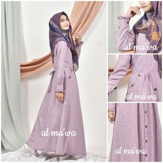  Baju  Gamis  Remaja  Kekinian Dan Terbaru 2021  Moscrepe W 