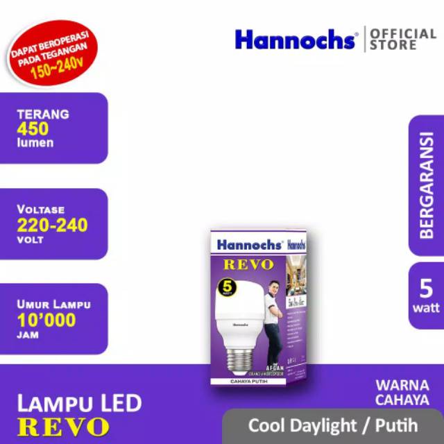 Lampu Led Hannochs Revo 5 watt / 5W