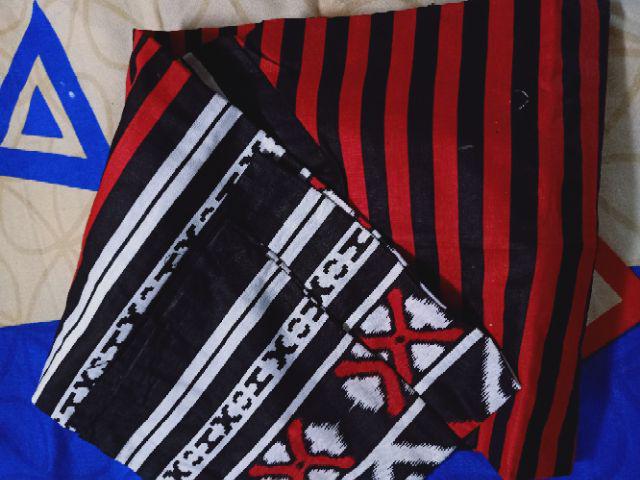 Tey-17 Batik Wanita Asj Sa Hrb026 Kenongo Kemeja Tosca Pendek