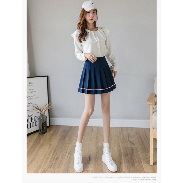 【Blossom】Korean Pleated Tennis Skirt / Rok Lipit  Lisa Blackpink 2130