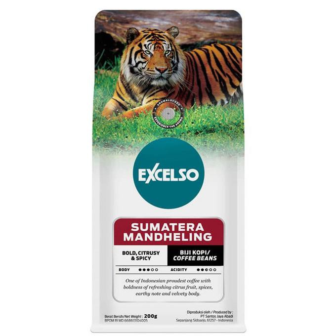 

Apoj89Olz Excelso Sumatera Mandheling Coffee Biji 200 Gram - Biji Kopi